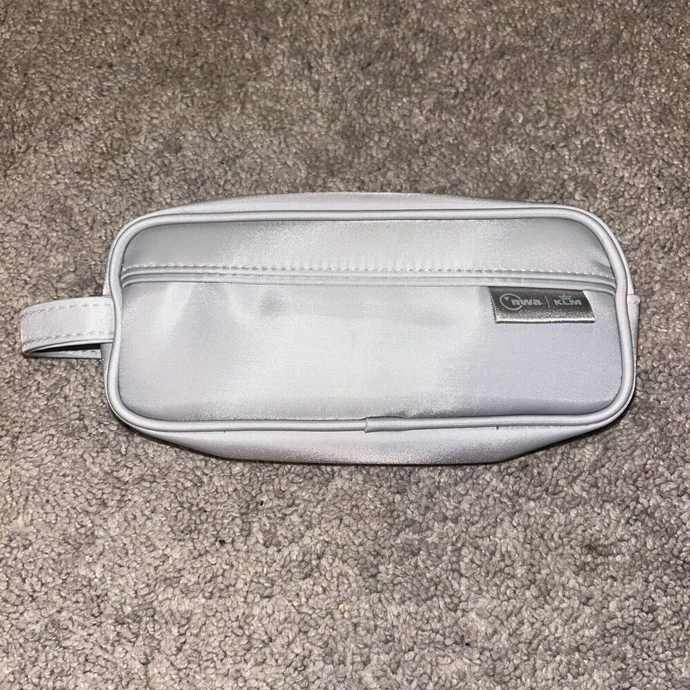 NORTHWEST KLM Airline World Business amenity kit bag travel holder case